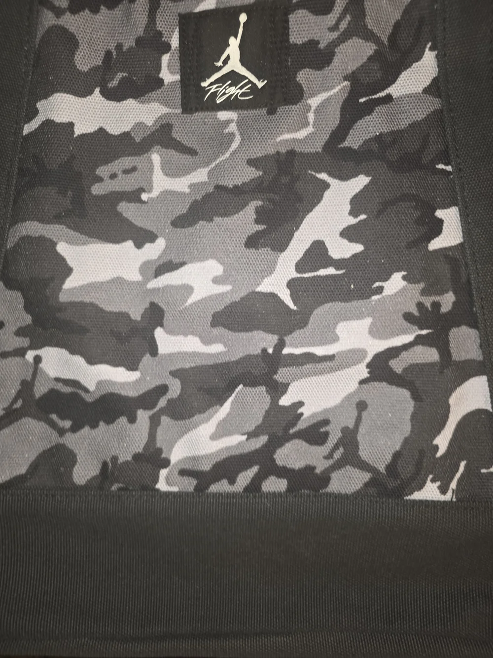 Jordan Men's Black & Gray Camo Tote Bag